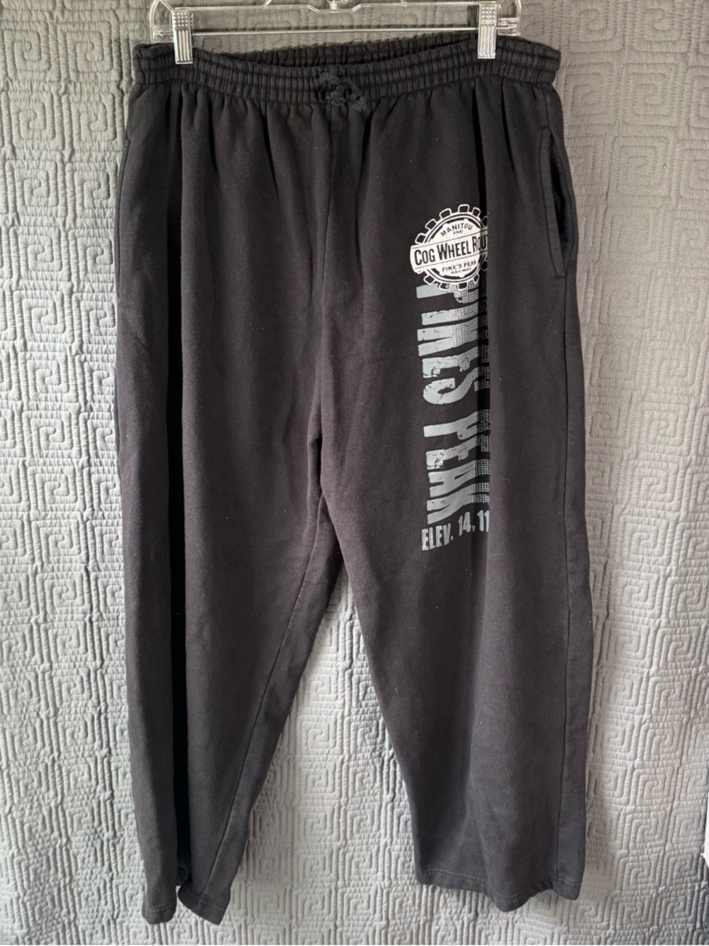 Vertical Limit Pants Mens Large Black Cotton Blend Cog Wheel Route Pines Peak